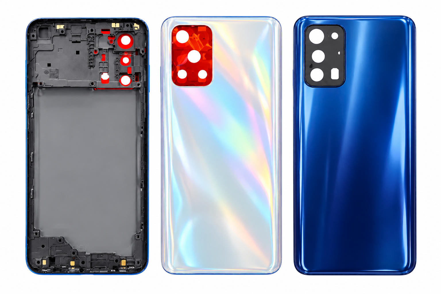 Compatible Replacement for OPPO F19 Full Housing Body – Sky Blue & Purple
